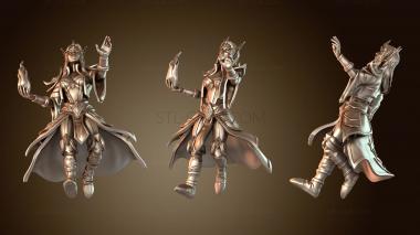 3D model Sorceress Casting Fire (STL)