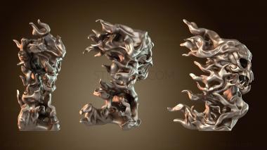3D model Spell Burning Skull (STL)