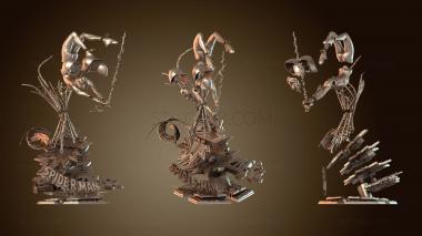 3D модель Статуя Паука Гвен и бюста (STL)