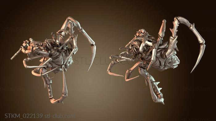 Статуэтки герои, монстры и демоны Паук-монах верхом