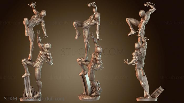 Статуэтки герои, монстры и демоны Spiderverse Майлз Моралес против Человека-паука для Minis