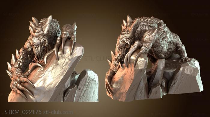 Статуэтки герои, монстры и демоны Черепа ленивца-хребта