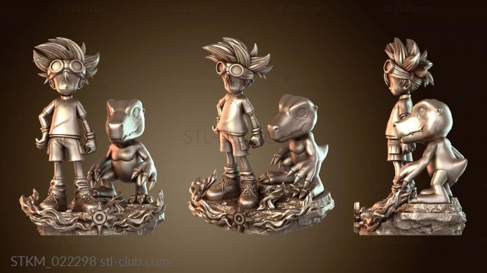 Статуэтки герои, монстры и демоны Тай и Агумон