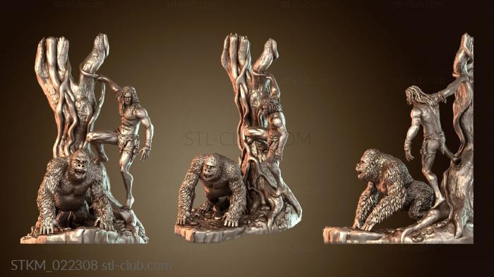 Статуэтки герои, монстры и демоны Тарзан Воин Джунглей