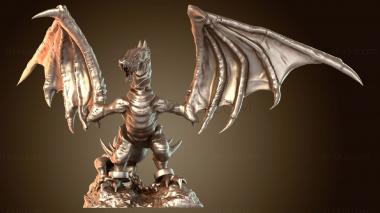 3D model Terrain Wyvern Dragon (STL)