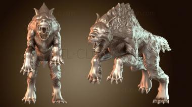 3D модель Волк Альфа Царства Ужаса (STL)