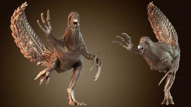 3D model Therizinosaurus Attacking Huge (STL)