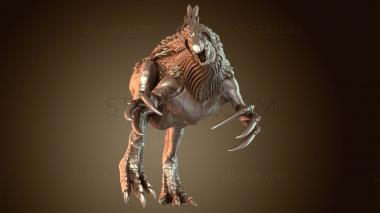 3D model Therizinosaurus Running Huge (STL)