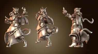 3D мадэль Тифлинг-волшебница (STL)