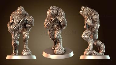 3D модель Труппа Оборотень Простой Тёмный (STL)