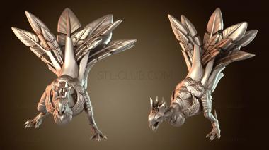 3D model Turkey Raptor Angry Intense (STL)