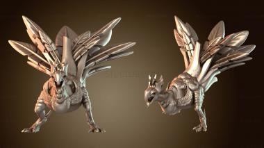 3D model Turkey Raptor Angry (STL)