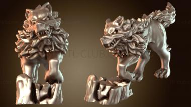 3D model Undead Dire Wolf Alpha (STL)