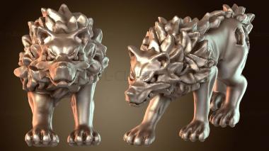 3D model Undead Dire Wolf Beta (STL)