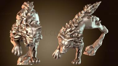 3D model Undead Dire Wolf Fierce (STL)