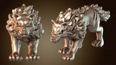 3D model Undead Dire Wolf Jaded (STL)