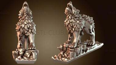 3D мадэль Немертвый лютый волк-призрак (STL)