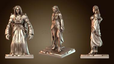 3D модель Леди-вампир на драконе-зомби (STL)