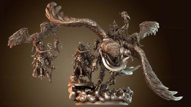 3D model Vulture Coven Witch Mounted (STL)