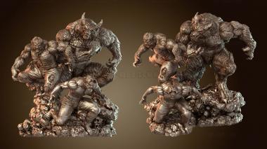 3D model Werewolf Night Transformation Bullskull Form WBN (STL)