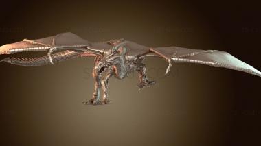 3D model White Dragon Adult (STL)