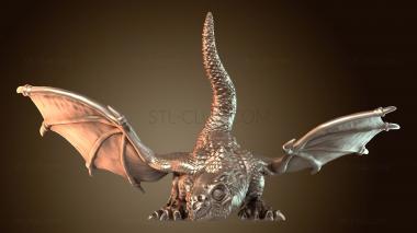 3D model White Dragon Hiding (STL)