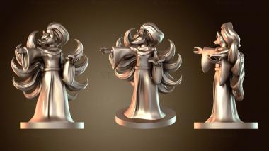 3D model Wizards Female Mage with Nine Tails (STL)