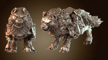 3D model Wolf and Rider Heroic (STL)