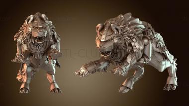 3D model Wolf and Rider (STL)