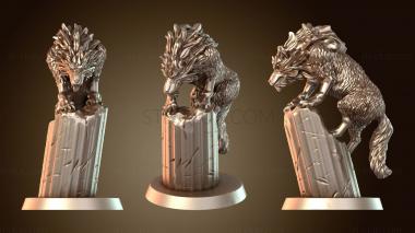3D model Wolf Companion Display (STL)