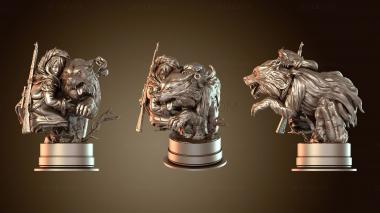 3D model Wolf Girl Armored (STL)