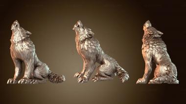 3D model Wolf Howling (STL)