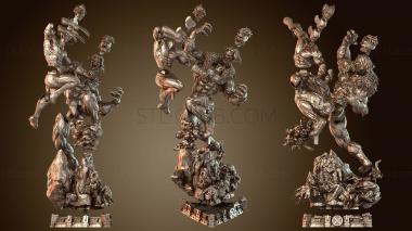 3D model Wolverine Sabretooth Diorama (STL)