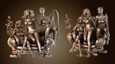 3D мадэль Женщины Аркхэмские девушки на диване (STL)