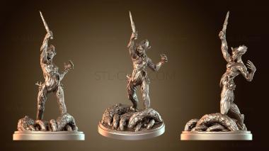 3D model Wood Dryad Attacking (STL)