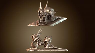 3D model Xayah Azerama Back (STL)