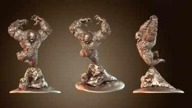 3D модель Йети атакует огромного (STL)