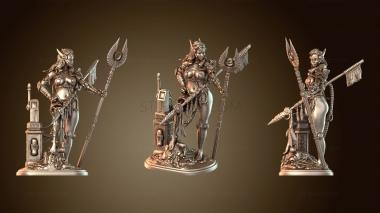 3D model Yona the Buffalo Huntress and Cyberjen Arm (STL)