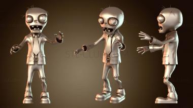 3D model Zombie PvZ Defender (STL)