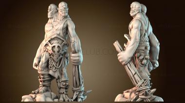 3D model Twoheaded Monster Warrior (STL)