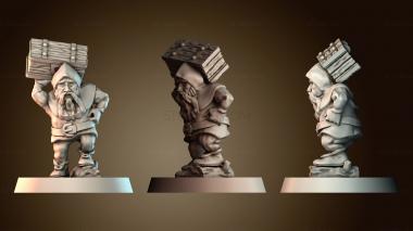 3D model Men dwarf porter (STL)