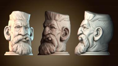 3D model Zombie hunter head (STL)