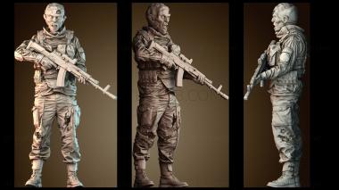 3D model Zombie Soldier (STL)