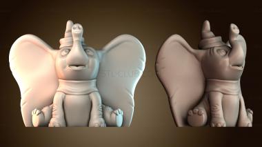 3D model Dumbo in hat (STL)