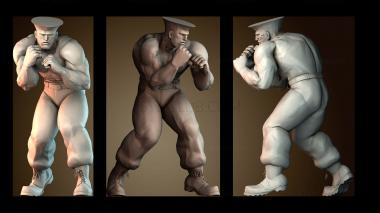 3D model Mr Guile (STL)