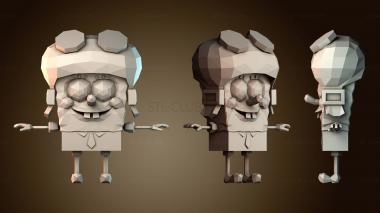 3D мадэль Пилот Губки Боба (STL)