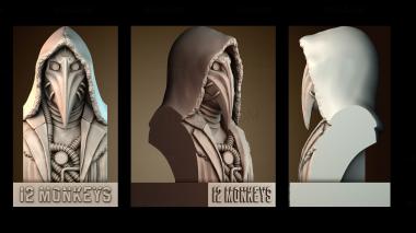 3D model The person with the crow face (STL)