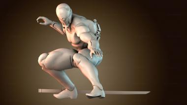 3D model Sculpted Action Figure (STL)