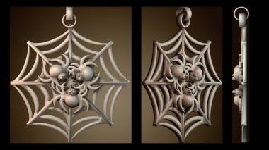 3D model Spider pendant (STL)