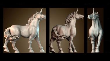 3D model Unicorn unwinged repaired (STL)